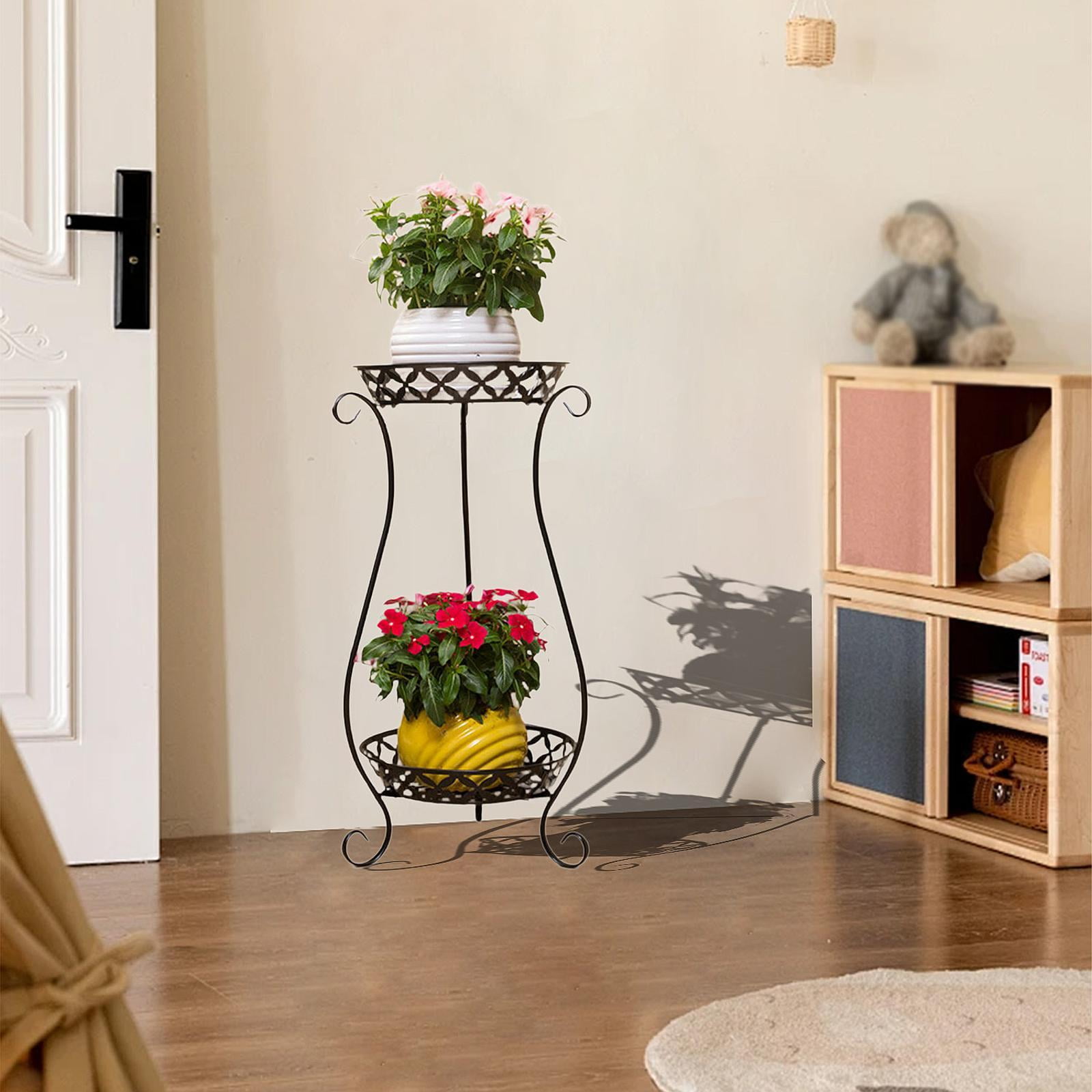 colaxi 2 Tier Plant Stand Indoor Plant Shelf Decor Fashion Potted ...