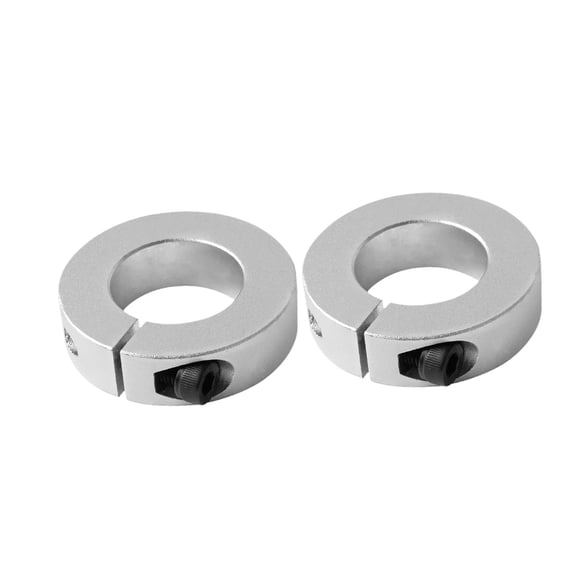colaxi 2Pcs Optical Axis Collars Clamp on Collar Premium Lightweight Sturdy Aluminum Alloy Automotive Shaft Collar Split Fixed Rings Inner 22mm Outer45mm