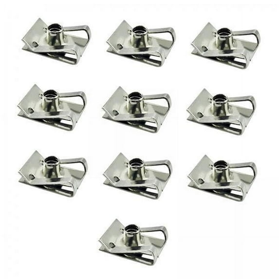 colaxi 2x10Pcs U Type Clips with Thread U Type Fastener Nut Mounting Clip M5