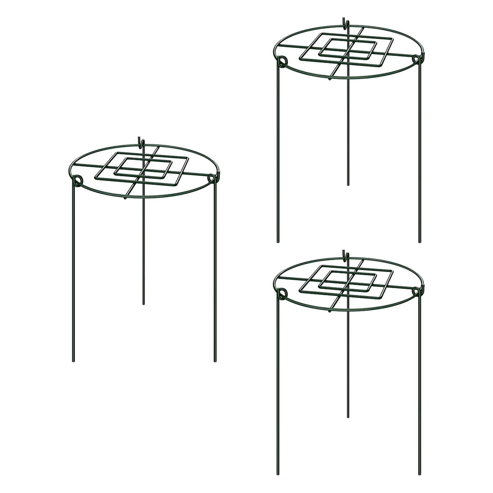 colaxi 3 Pieces Peony Support Cage Strong for Lupin Flopping Flowers Outdoor Plants 30x45cm