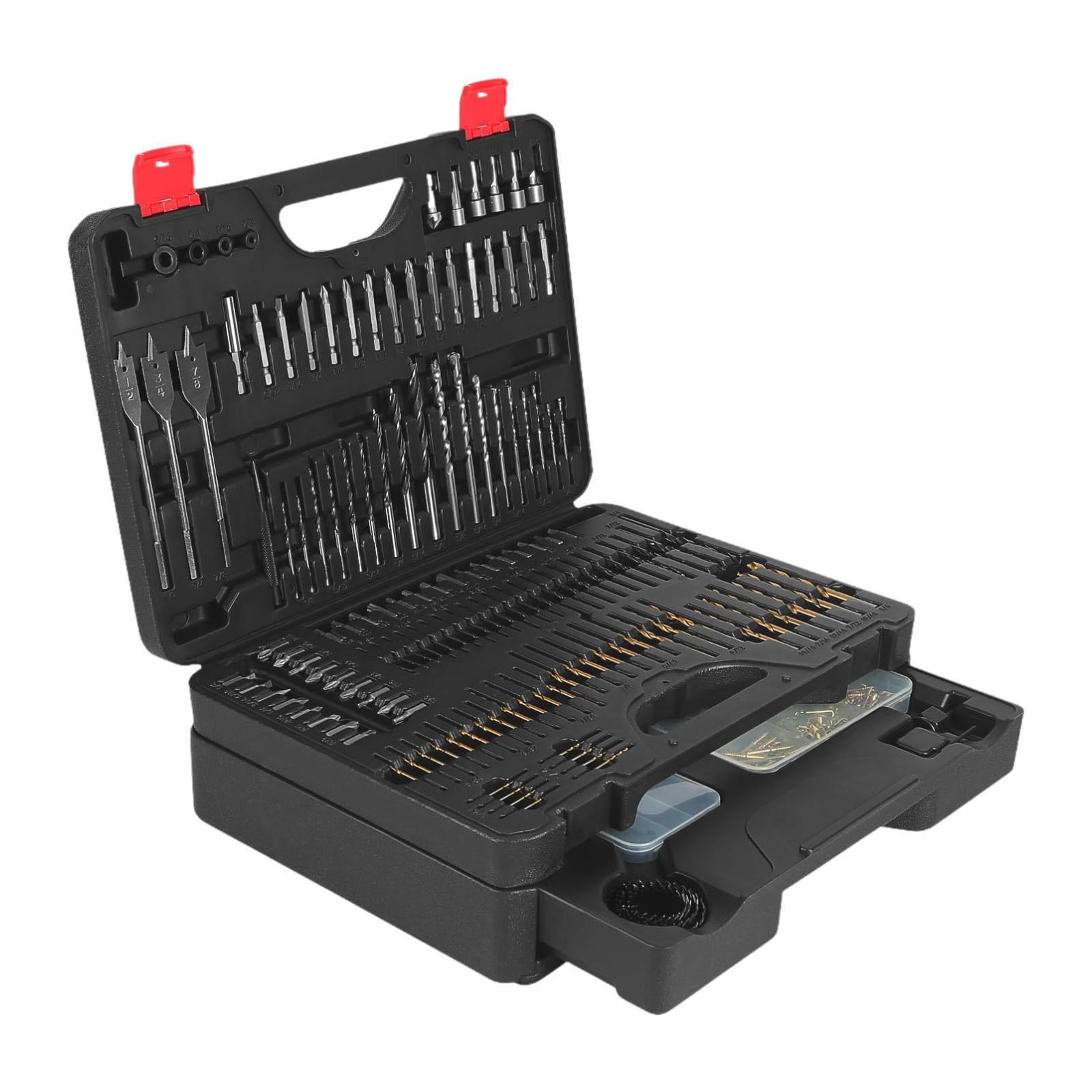 colaxi 398 Pieces Screwdriver Set Screwdriver Bit Set High Speed Steel Black Sturdy Impact Driver Bit for Furniture Repair