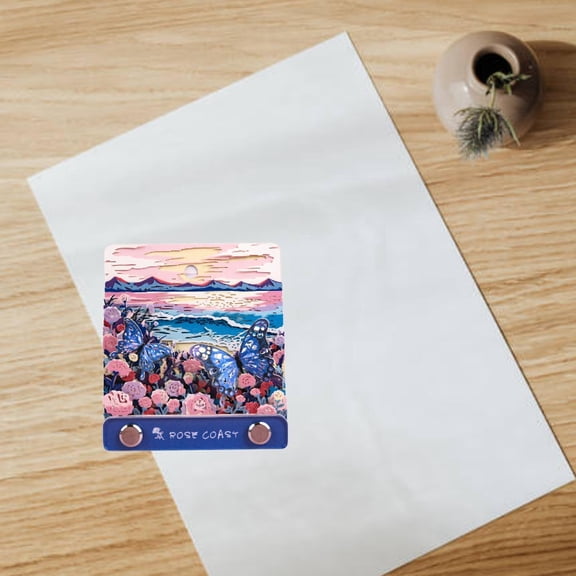 colaxi 3D Memo Pad DIY Note Butterfly Silhouette Creative Gift Paper Sculpture Tear Away Paper for Home Thanksgiving Valentine's Day without bpx