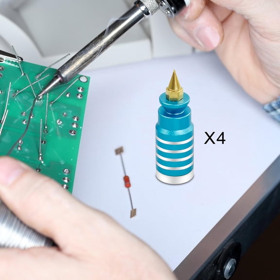 colaxi 4x PCB Fixture Pins Fixed Support PCB Circuit Board Holder Compact Non Slip PCB Clamps PCB Pillars for Soldering Station Blue
