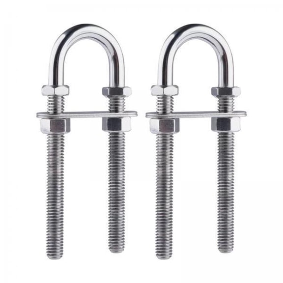 colaxi 6x2x Marine Boat Stern Bow Down RV Deck Hardware Sailing Yacht U Bolts