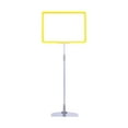thumbnail image 1 of colaxi Adjustable Sign Holder Floor Sign Stand Holder Note Holder Reusable, Store Tag, Versatile Frame Poster Stand Price Tag Holder Yellow, 1 of 10