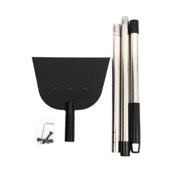 colaxi Agricultural Manure Removal Tool Cleaning Spade Lightweight Multifunctional Stainless Steel Spade for Yard Garages Digging