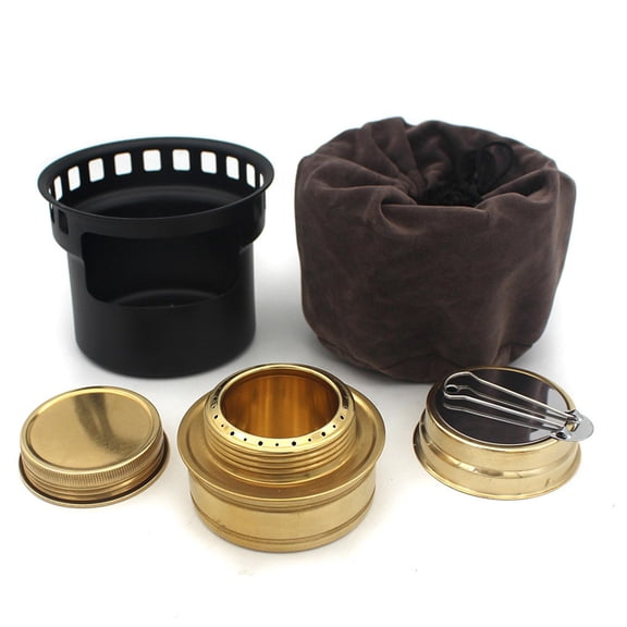 colaxi Alcohol Furnace Portable Cookware Metal Spirit Burner Alcohol Burner for Outdoor Backpacking Hiking Cooking Kitchen Equipment