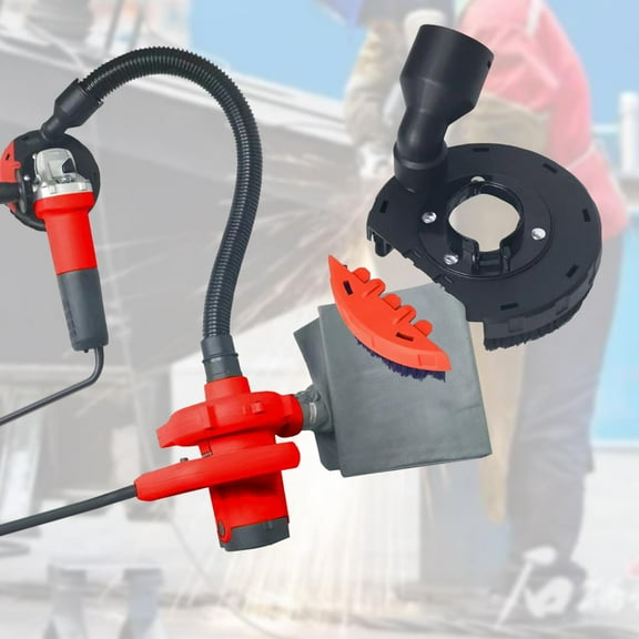 colaxi Angle Grinder Dust Shroud Accessory for Paint, Tiles, Walls Easily Install Professional Versatile with Soft Brush Dustproof For 125 Type