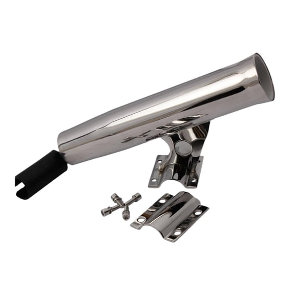 colaxi Boat Accessories Clamp on Fishing Rod Holder Easy Installation Sturdy Multifunctional Bracket Rail Mounting for Marine Yachts