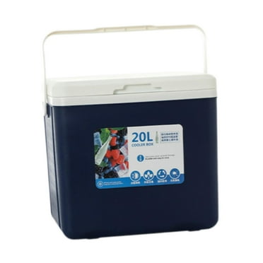 colaxi Box Ice Box Personal Portable with Handle Insulated Box Ice Chest Small for Beach Party Outdoor Barbecue Fresh Keeping Blue