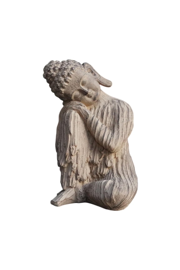 Buddha Figurine Buddha Garden Statue Feng Shui Decor Tabletop Ornament Decorative Sculpture for Patio Porch Shelf Desk Office