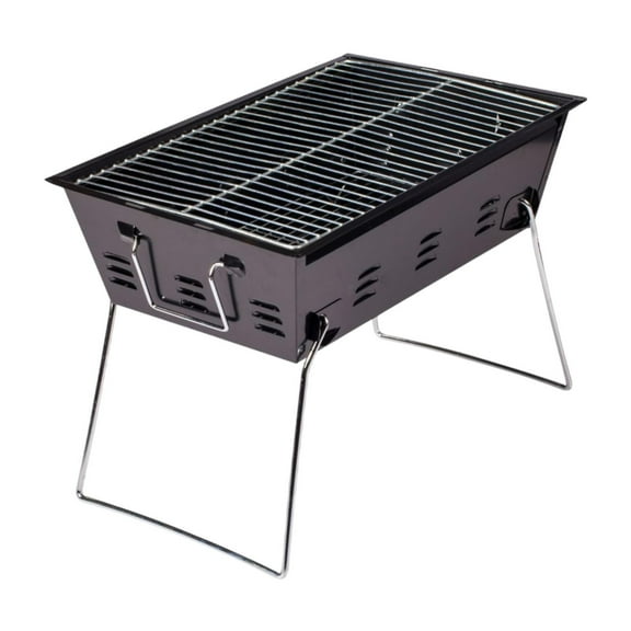 colaxi Camping Grill Folding Barbecue Grill Equipment Portable Supplies Grilling Camping Furnace for Backyard Campfire Home Black