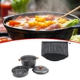 thumbnail image 1 of colaxi Camping Soup Pot Picnic Stockpot Portable Cookware with Lid Lightweight Tableware Kitchen Utensils with Steamer for Traveling, 1 of 10