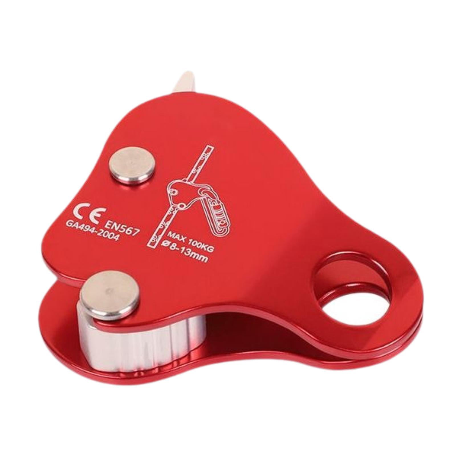 colaxi Climbing Rope Grab Adjuster Rope Gear Lanyard Device Fall Arrester Protection for Work Mountaineering Caving Exploring