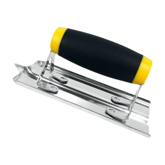 colaxi Corner Trowel Bricklaying Finishing Trowel Stainless Steel Versatile Rubber Handle Concrete Hand Edger Cement Plastering Tool C