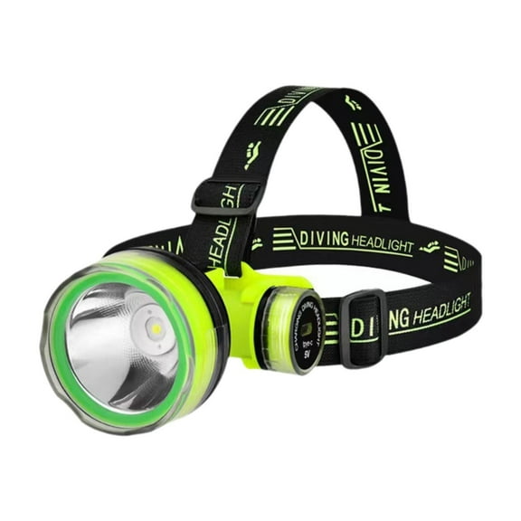 colaxi Diving Flashlight Portable Waterproof with 2 Modes Scuba Dive Light for Running Caving Snorkeling Fishing 9cmx8.6cmx6.3cm