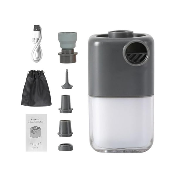 colaxi Electric Air Pump for Inflatables Inflate Deflate Pump for Bed Mattress Boat Gray White