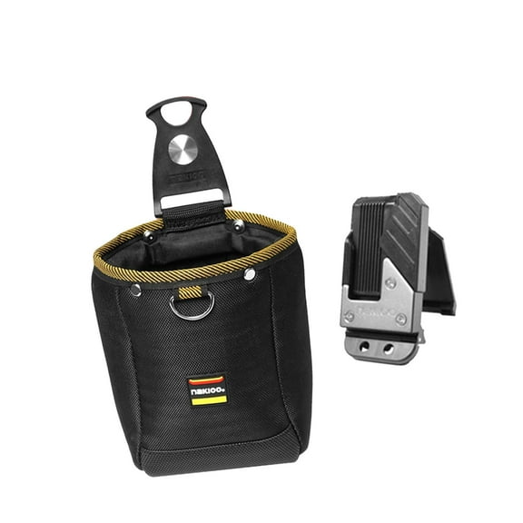 colaxi Electrician Pouch Toolbag Multipurpose Fast Installation Scratch Resistant Water Resistant Quick Release Buckle Tool Belt Bag