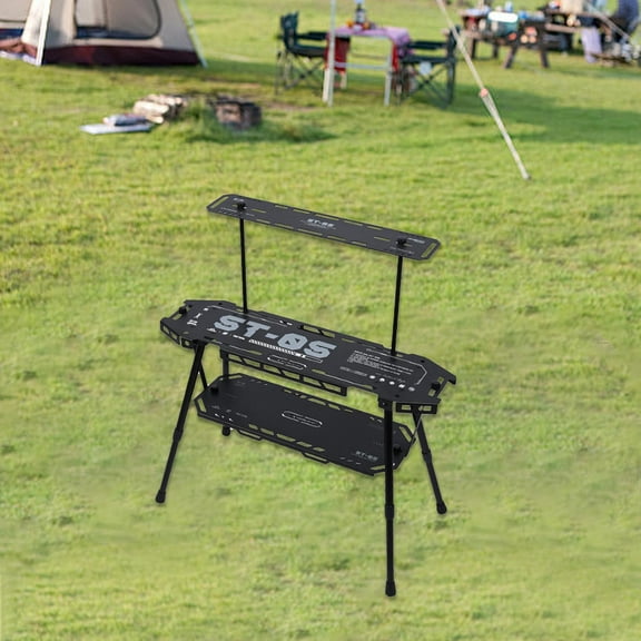 colaxi Expandable Igt Module Combination Table Foldable Grill Table Folding Camping Table for Outdoor RV Beach Trips Garden Barbecue