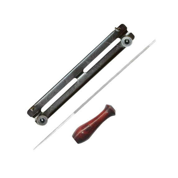 colaxi File Kit Efficient Chain Saw Filing Tool with Support Bracket Metal 5.5 mm File