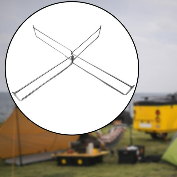 colaxi Foldable Stand Storage Bin Stand Heavy Duty Stainless Steel Compact Luggage Rack Ice Box Holder for Picnic BBQ Outdoor