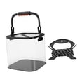thumbnail image 1 of colaxi Folding ing Bucket Bucket Ergonomic Gear Lightweight with Camping Storage Container for Outdoor Gardening Black 20cm, 1 of 9
