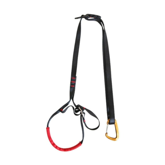colaxi Foot Loop Ascender with Carabiner, Sturdy Gear, Equipment Thickened Climbing Ascender, Ascending Rope for High Altitude Work