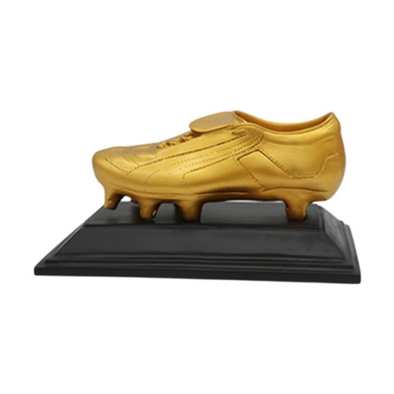 colaxi Gold Boot Soccer Trophy Football Match Trophy Collectible Statue Soccer Trophy Resin Trophy for Living Room Furniture Cabinet Copper