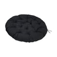 thumbnail image 1 of colaxi Hanging Basket Egg Chair Cushion Padded Seat Cushion Patio Chair Pad Soft Thick Round 19.7inch Replacement for Indoor Outdoor Black, 1 of 9