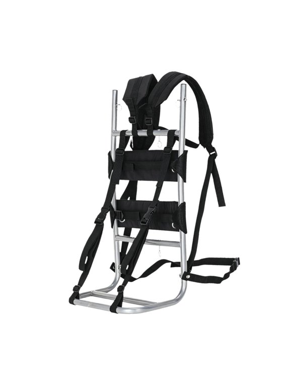 Heavy Carrying Backpack Frame Crafted with Aluminum External Pack Frame Carrier Holder Portable Adjustable Straps Comfortable Ergonomic Functionality L