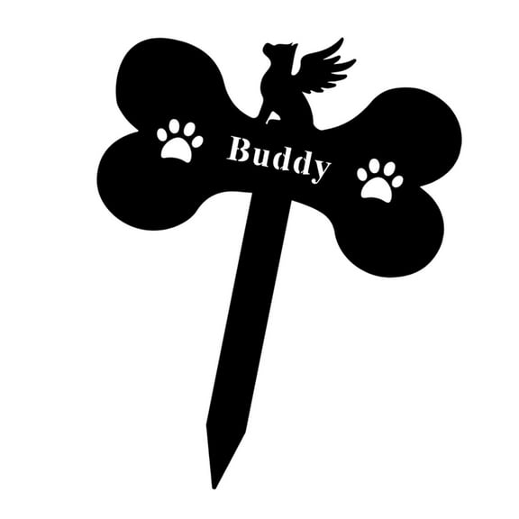 colaxi Hundegedenk Step Grave Plaque Flower Pot Decor Sympathy Gift Pet Pet Grave Marker Pet Tombstone Grave for Cemetery Outdoors Outdoors