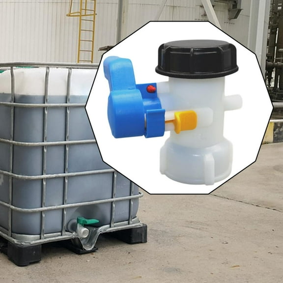 colaxi IBC Tank Ball Valve Replacement Heavy Duty for Liquid Container Dn40 1000L Adapter Butterfly Valve Easy to Install Leakproof