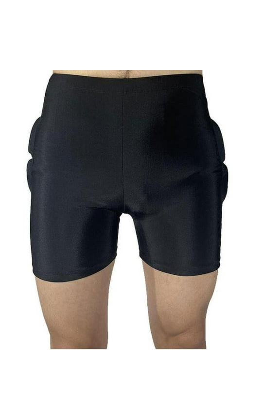 Kids Butt Pad Shorts Crash Pad with Side Zipper Hip Tailbone Protector Padded Shorts for Inline Skating Ice Hockey XS