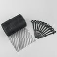 thumbnail image 1 of colaxi Leaf Guard Mesh Gutter Protector Screen Garbage Practical Parts Gutter Downspout Protectors Anti Clogging for Park Black with Hook, 1 of 10
