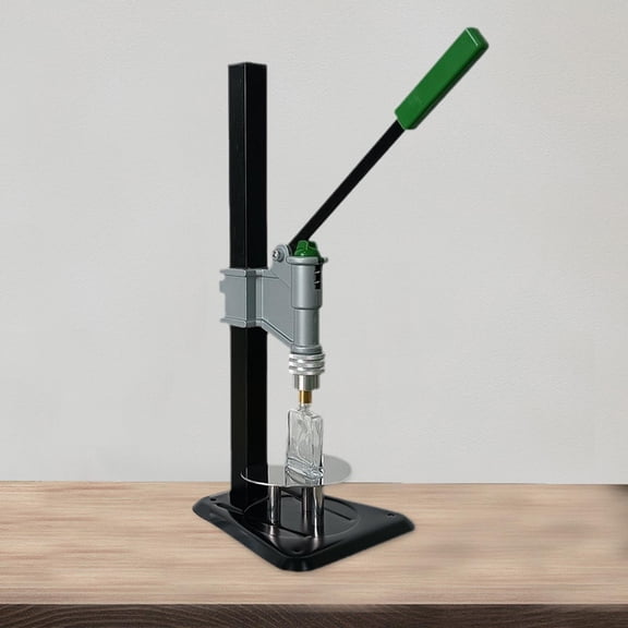 colaxi Manual Perfume Bottle Capper Bottle Crimper Bench Perfume Sealing Tool Iron Easy Action Portable Desk Bottle Crimping Machine 1.5 cm