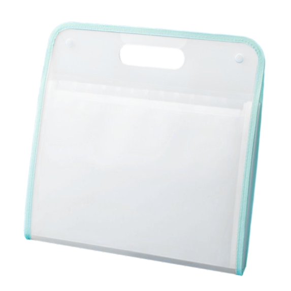 colaxi Portable A4 File Folder Accordion File Organizer,Waterproof,Expanding,Briefcase 13 Layer Documents Bag for Home School Office Green