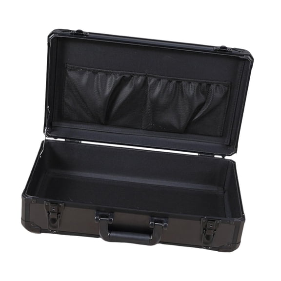 colaxi Portable Tool Box Protector Hard Case Household Storage Box Carry on with Mesh Pocket with Lock for Equipment Spanner E
