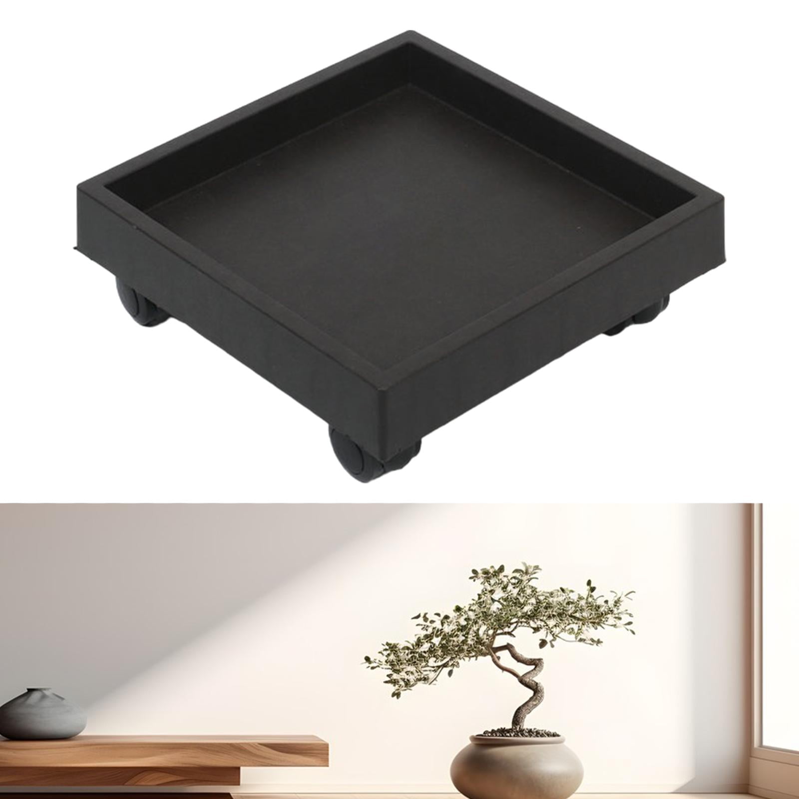 colaxi Pot Caddy with Wheels Planter Trolley Balcony Patio Vase Rolling ...