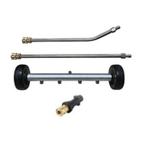 colaxi Pressure Substructure -cleaner Washing Machine with 2 Extension Practical Stable Car Water Brooms 4000 PSI for The Sidewalk with Truck Gray Wheel