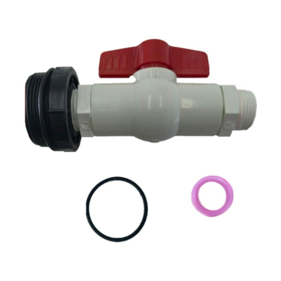 colaxi Rain Barrel Spigot Kit Drum Equipment Adapter Fitting Ball Valve Drum Spigot