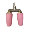 thumbnail image 1 of colaxi Rotating Spray Nozzle Twin Nozzle Practical Aluminum Alloy Easy to Use Accessories 4000 PSI for Pressure Washer Pink, 1 of 10