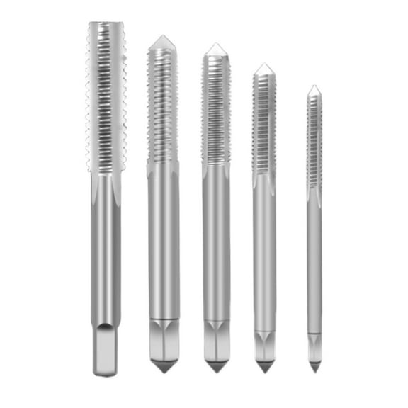 colaxi Screw Thread Taps Repair Tools Professional Waterproof Hardware Strong Portable Accessory High Strength Plug Tap Set Metal 5 Pieces