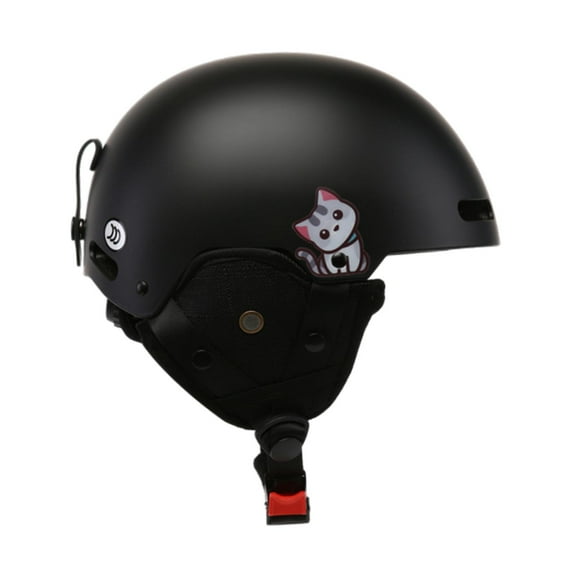colaxi Ski Helmet Adjustable Portable Snow Helmet for Bicycling Biking Road Cycling Black