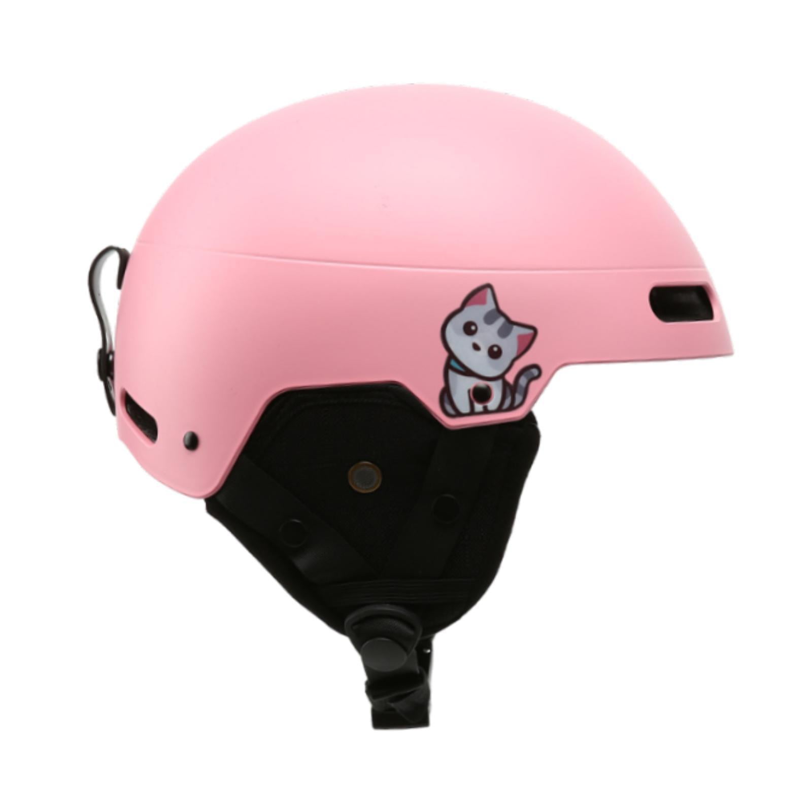 colaxi Ski Helmet Adjustable Portable Snow Helmet for Bicycling Biking Road Cycling Pink