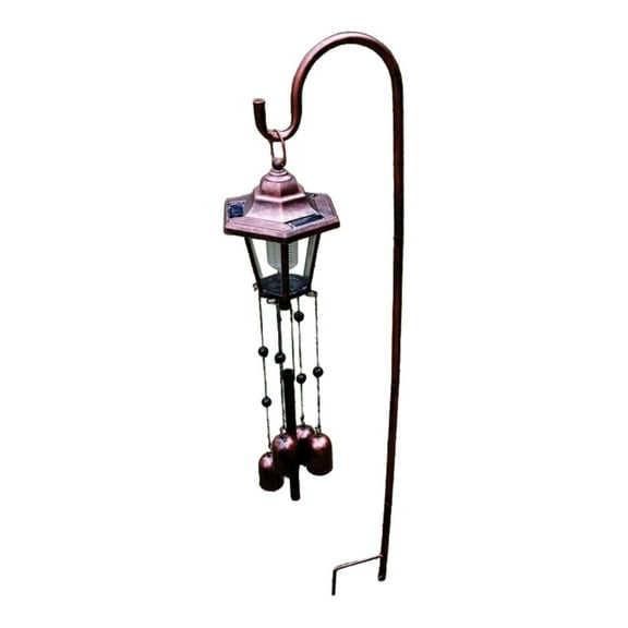 colaxi Solar Wind Chime Light Sturdy Gifts for Women Decorative for Yard Patio Home with Hook