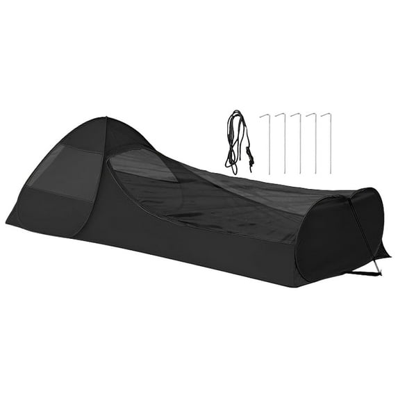 colaxi Tent Single Person Tent Windproof Compact Oxford Cloth Sleeping Net Tent for Camping Backpacking Outdoor Trekking Sports Black