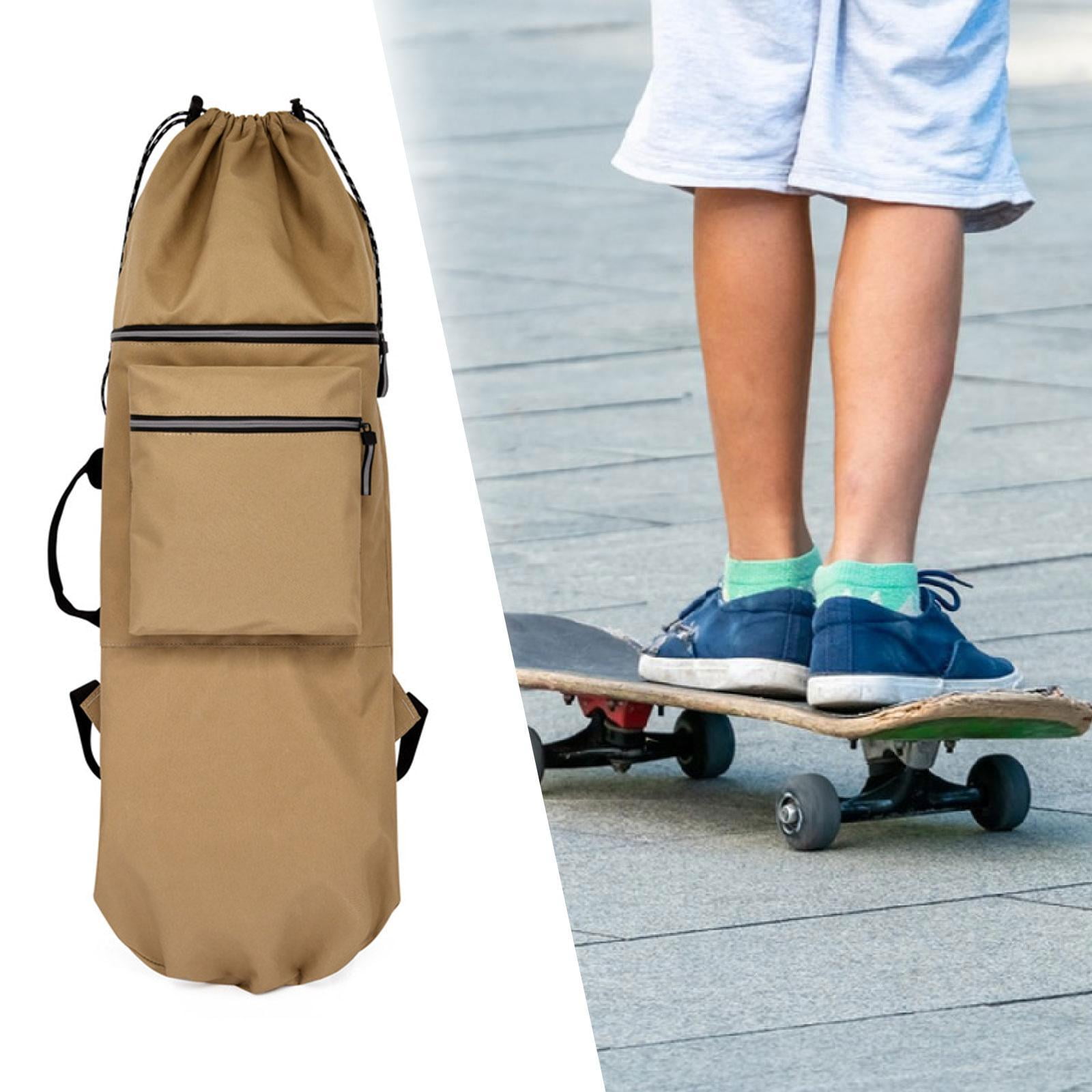 Zaino Trasporto Skateboard E Longboard - Custodia Nera Per Deck, Sport Estremi - Foto 8