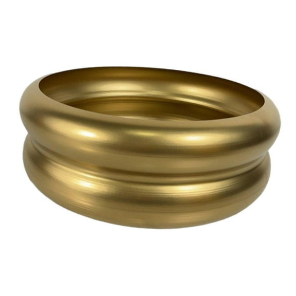 colaxi Wide Mouth Plant Pot Planter Round Decorative Vase Blessing Bucket Large Bubble Vase 13.8 inch Flower Pot for Table Centerpiece Gold