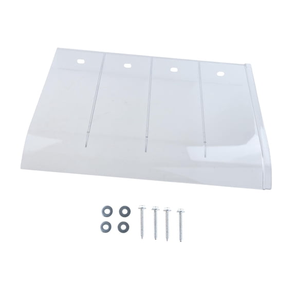 colaxi Window Awning PC Board Impact Resistant Front Door Canopy for Outside Garage 40cmx45cm