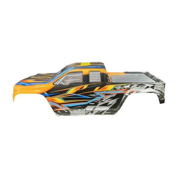 colcolo 1/10 RC Body Shell High Model Hobby Toy Portable Lightweight Replaces Accessory for 2996A RC Car Toy Orange
